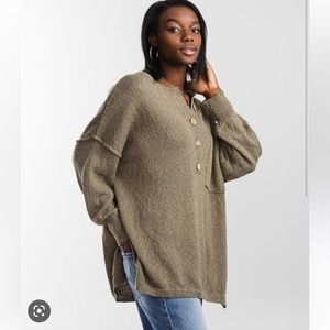Oversized gilded intent sweater
